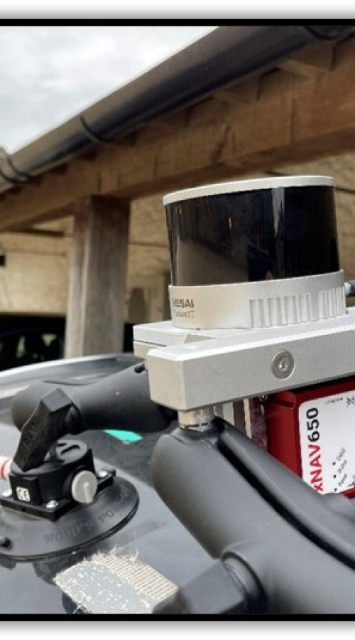 OXTS xNAV650 inertial navigation system and Hesai LiDAR