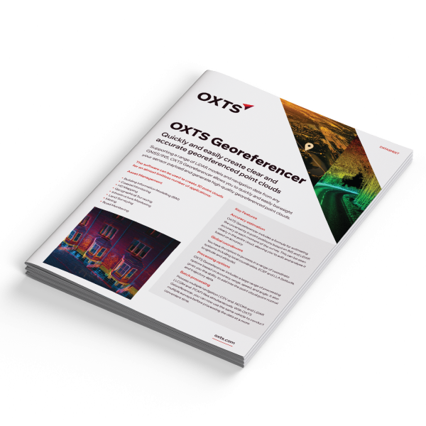 OXTS Georeferencer Datasheet